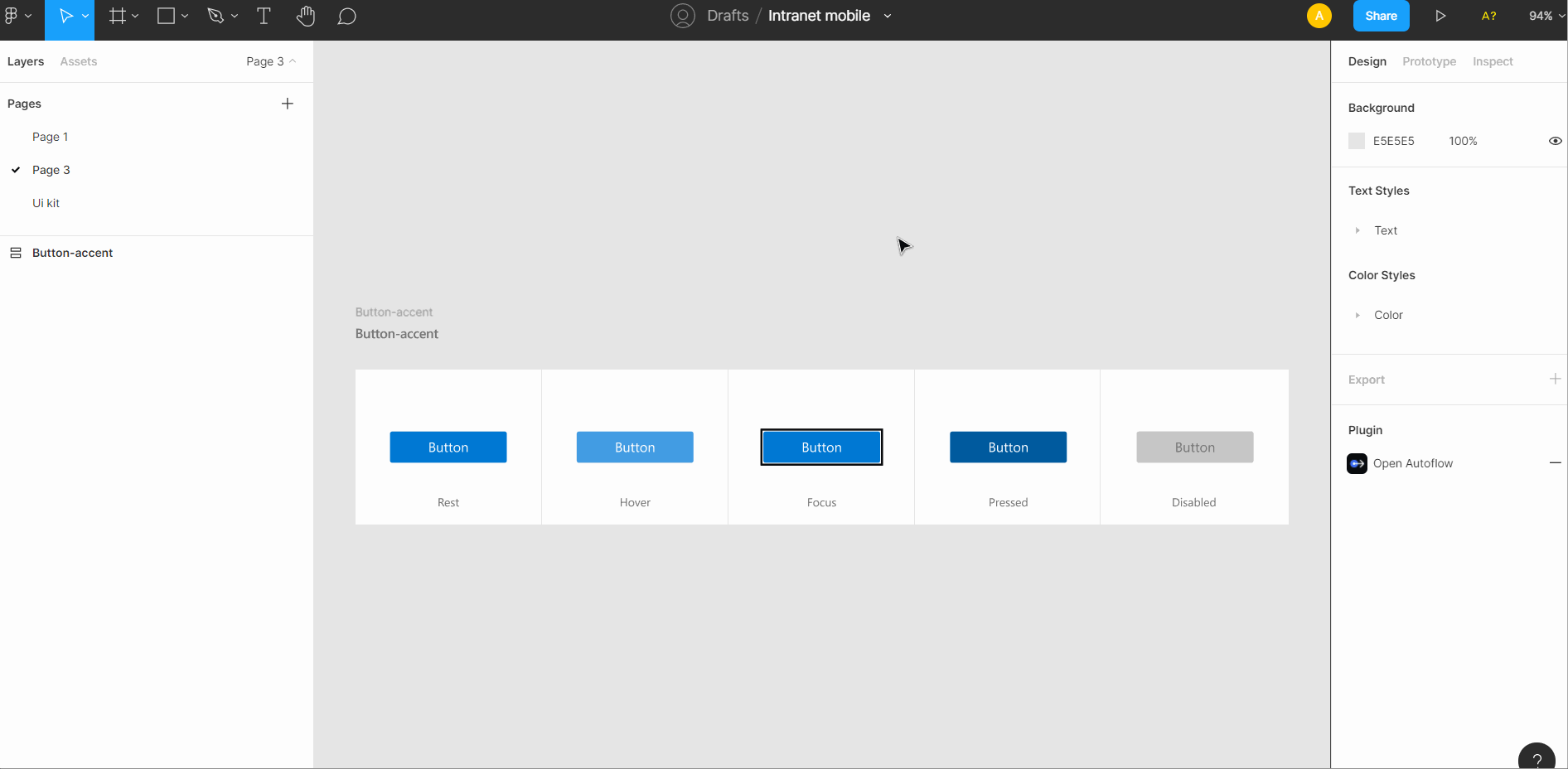 Version history in Figma